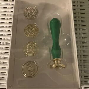 Recollections Green Handle with Gold Wax Seal Set